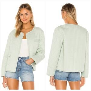 Tularosa Theo Quilted Jacket in Washed Mint Medium